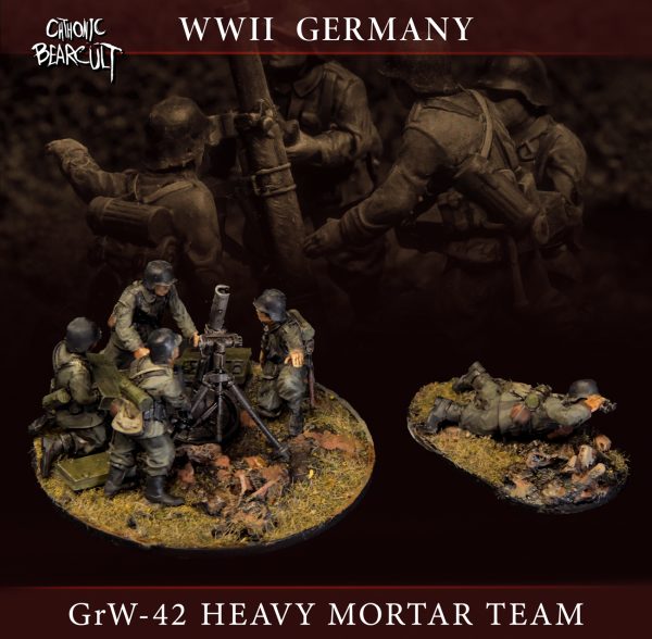 cbc__ger_heavyMortar_title German Heavy Mortar Team STL 28mm