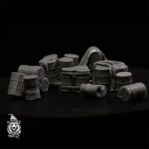 WW2 Barrel Set - 28mm Props STL