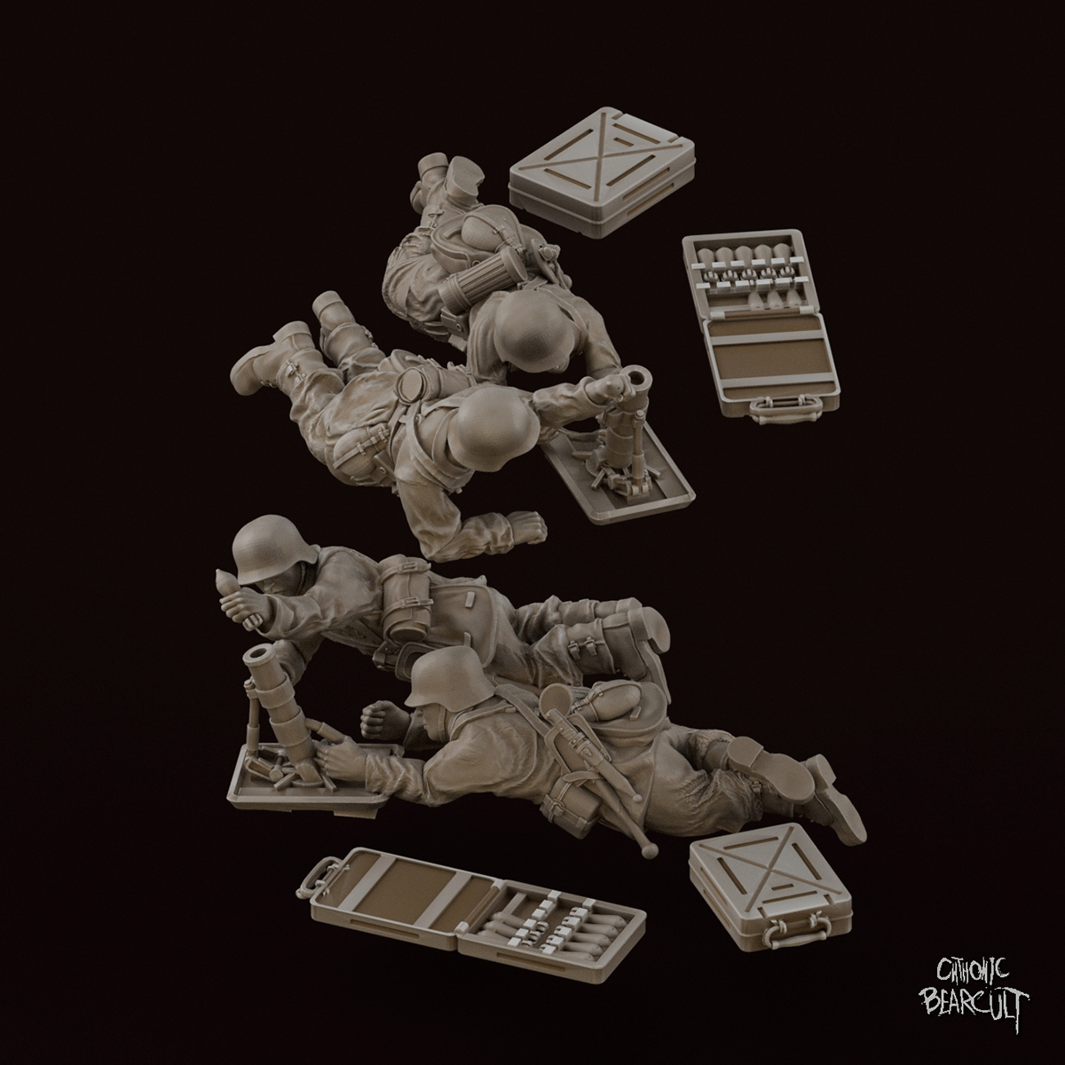 German Light Mortar STL 28mm - Image 2