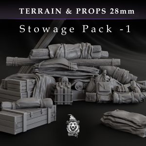WW2 Stowage / Prop Pack #1 STL 28mm